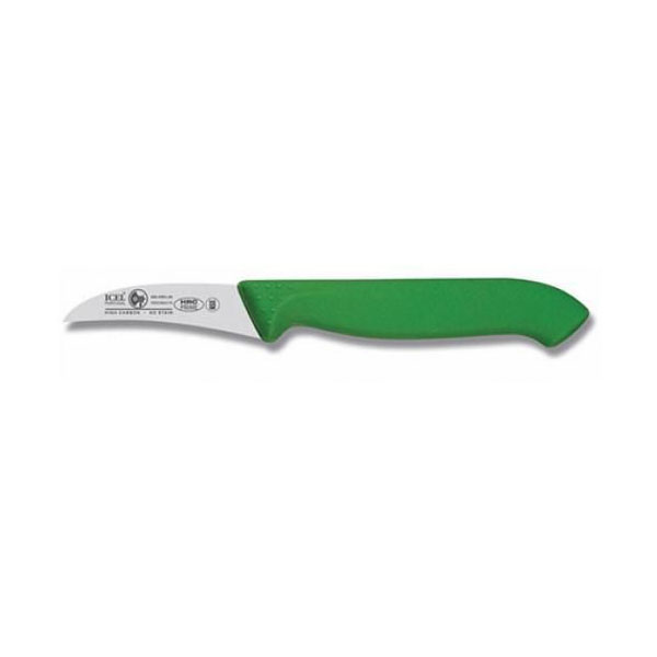 Нож для чистки овощей ICEL HORECA PRIME 28500.HR01000.060 изогнутый зеленый 6см